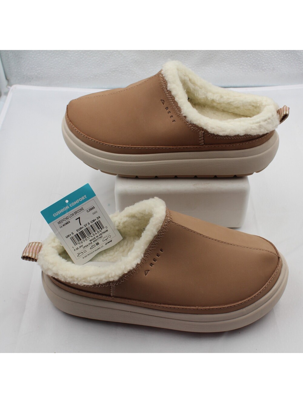 Reef Weekend Low Brooke Women Size 7 Slip On Mules Shoes Oasis